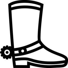 Boots symbol icon vector image. Illustration of the boot footwear shoe design image