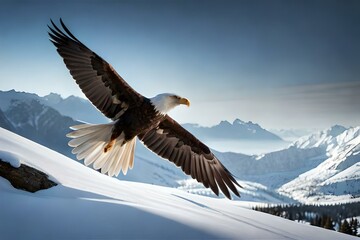 Fototapeta na wymiar american bald eagle