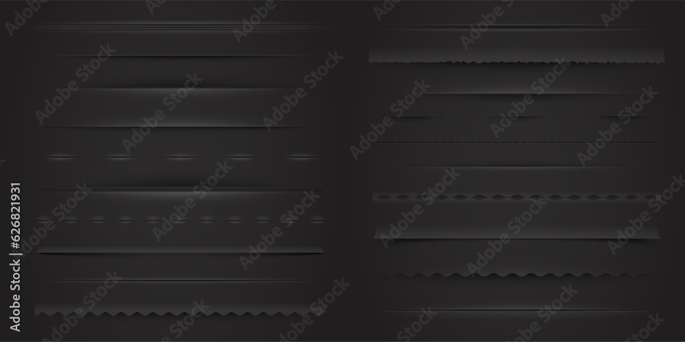 Poster black web dividers. modern web frames for number and text elements, modern web page layout design ba