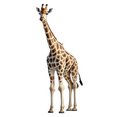 Fototapeta premium Giraffe on transparent background