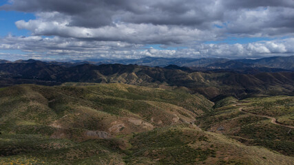 Fototapeta na wymiar Sierra Pelona Mountains near Agua Dulce, California