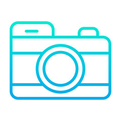 Outline gradient Camera icon