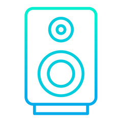 Outline gradient Speaker Box icon