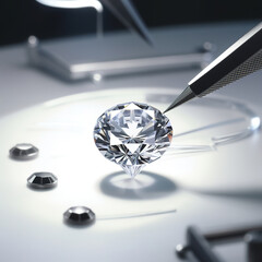 Creating a diamond in a white lab