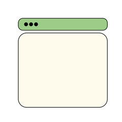 Computer Window Frame Illustration