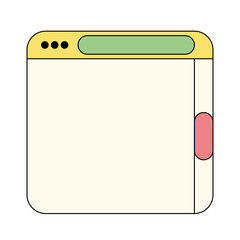 Computer Window Frame Illustration