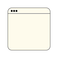 Computer Window Frame Illustration