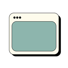 Computer Window Frame Illustration