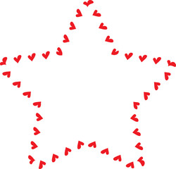 Red Heart frame star Shape vector love frames for pictures cute photo frame framing pressed flowers floral frame decoration design royal background for valentine wedding celebration romantic greeting 