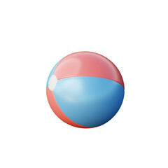 3D Beach Ball Illustration