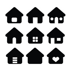 house icon set