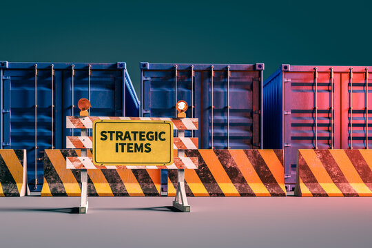 Conceptual Background of Export Control and Management of Strategic Items, 3d rendering