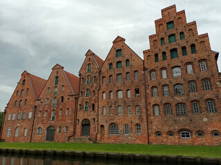 Historische Salzspeicher in der Altstadt von Lübeck