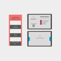 corporate modern business card design template