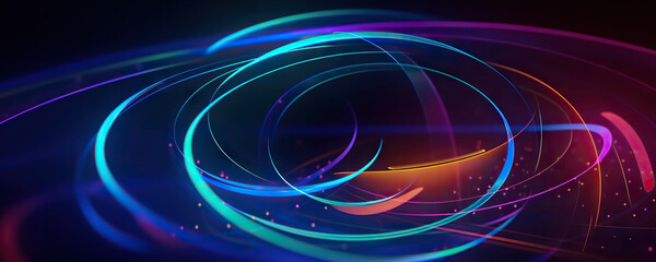 Abstract digital background. Data universe illustration. Ideal for depicting network abilities, technological processes, digital storages, science, education, etc.