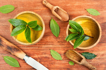 Fresh bay leaves
