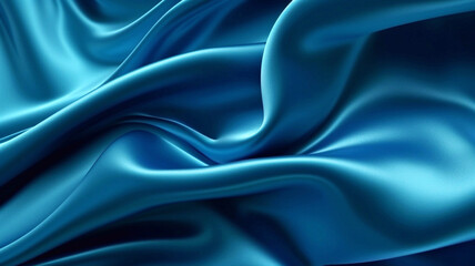 Fototapeta premium Turquoise Shiny Silken Texture Backdrop