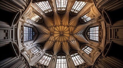 Glory to God: Discovering the Mediaeval Masonry Achievement of Ely Cathedral's Octagon Tower and Vaulted Ceiling - 16:9: Generative AI