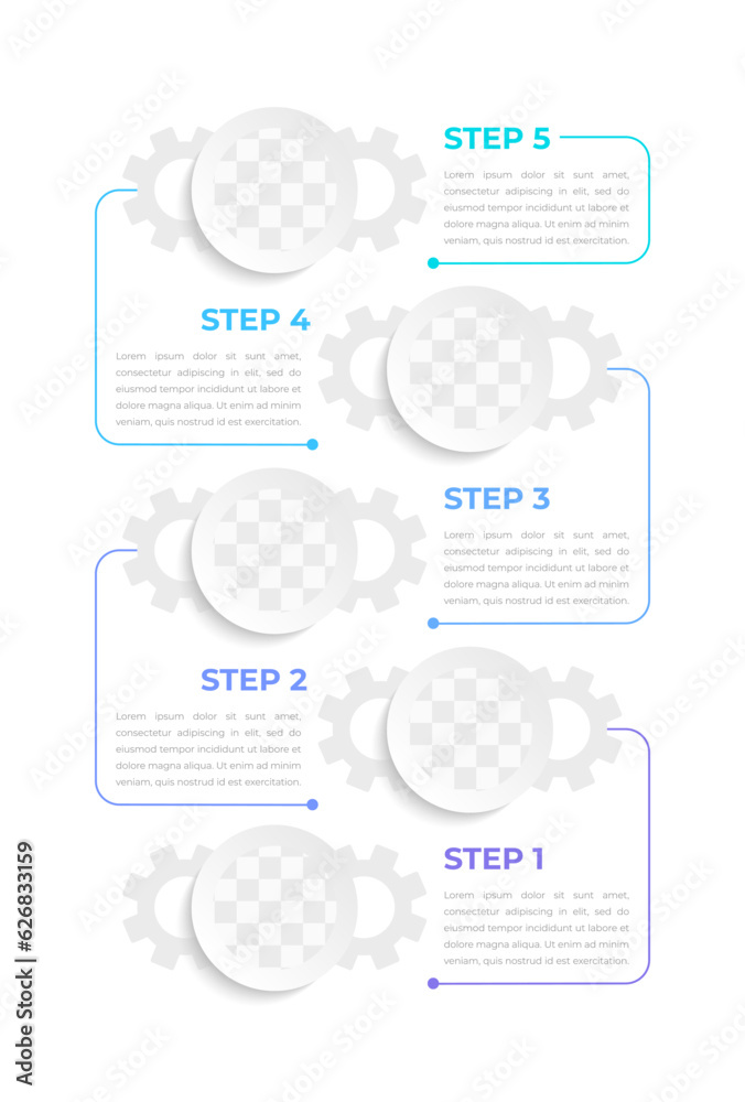 Poster industry infographic chart design template. abstract infochart with editable contour. instructional 