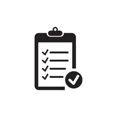 Checklist icon. One of set web icons
