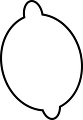 etrog, Jewish traditional symbol of Sukkot holiday. Four species, Jewish religious tradition. line art