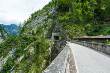 Fototapeta na wymiar Maina dam on Lake Sauris in Friuli. Italy