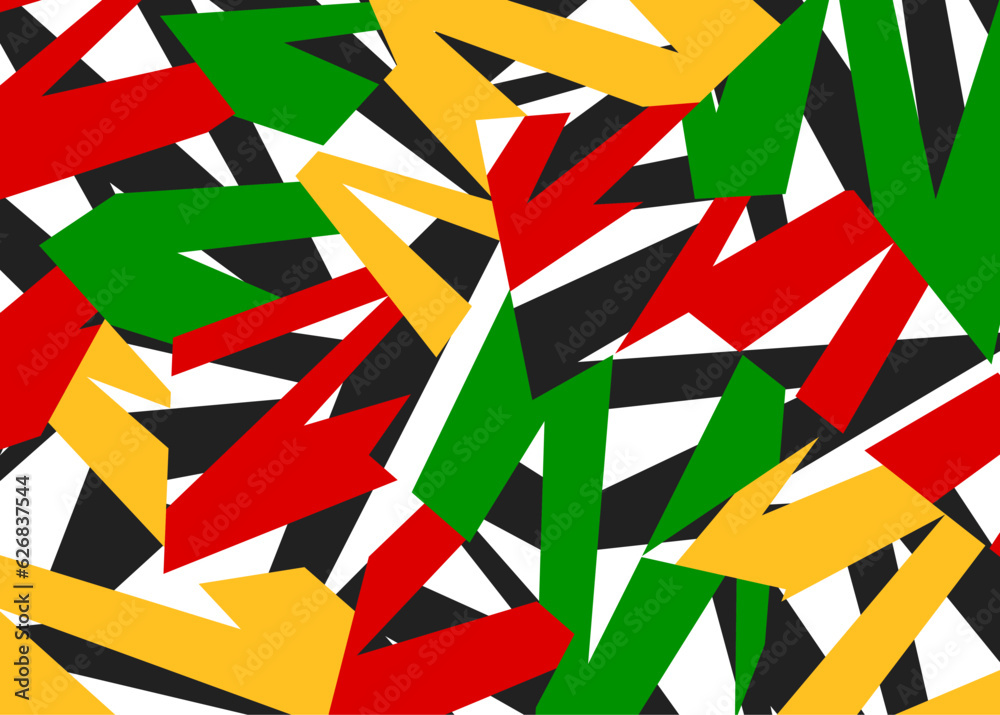 Poster abstract background with overlapping colorful geometric line pattern