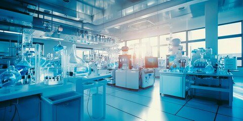 pharmaceutical laboratory where research and production of medicines are carried out . Generative AI
