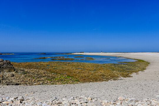 Auderville, Goury, K&uuml;ste, Felsen, Cap de la Hague, Normandie, Meer, K&uuml;stenwanderung, Wanderweg,  Sommer, Fr&uuml;hling, Frankreich