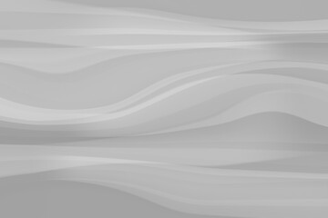 Grey background, wavy lines of various shades of grey, decorative elegant pattern reminiscent of undulating landscape or dunes