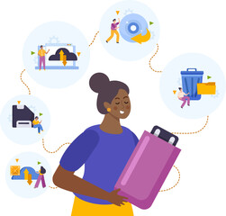 Backup Data Recovery Illustration