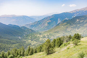 Fototapeta premium La Colmiane resort in summer. Station de La Colmiane en été