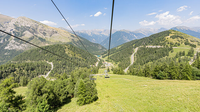 La Colmiane resort in summer. Station de La Colmiane en été