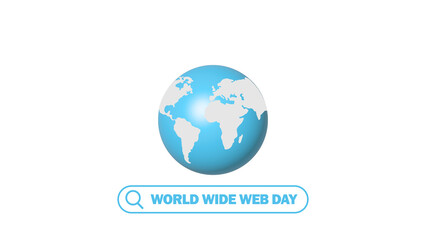 vector graphic of world wide web day good for world wide web day celebration.