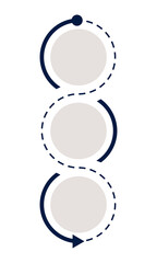 Repetitive process brochure element design. Step by step strategy. Vector illustration with empty copy space for text. Editable shape for poster decoration. Creative and customizable frame