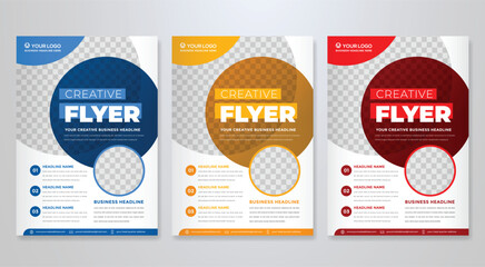 business flyer template editable vector design