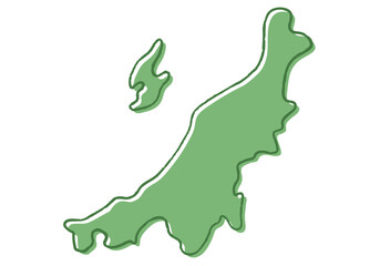 手書き風の新潟県