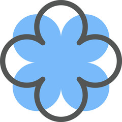 Abstract geometric element for design. Neobrutalism graphic shape. Minimal groovy Y2k retro sticker. Retro labels.