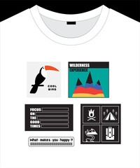 Unisex  trendy graphic pattern design for t shirt print
