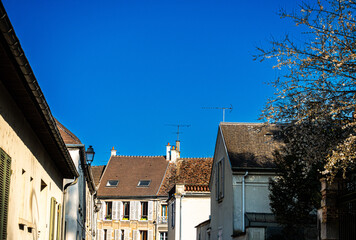 Antique building view in Crecy-la-Chapelle, France