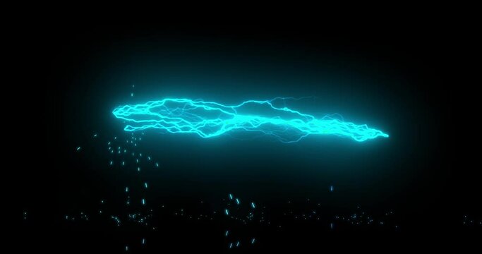 electric spark background make intro