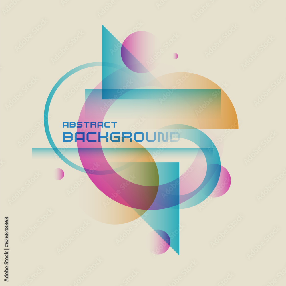 Poster abstract background with simple elements. an image with a composition of geometric elements and shap