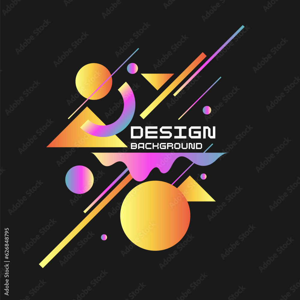 Poster abstract background with simple elements. an image with a composition of geometric elements and shap