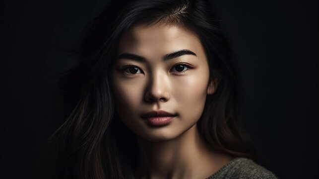 Beautiful Asian chinese woman. Generative AI