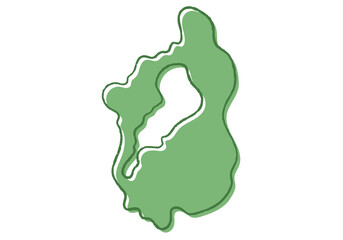 手書き風の滋賀県