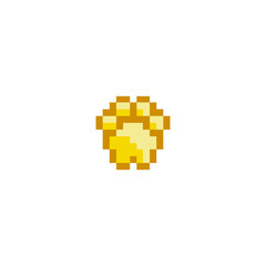 Fototapeta premium Pixel art 8-bit ?ute paw Retro digital game assets. Vintage video game.