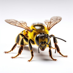 Beautiful wild beast bee looking forward is shown in full length, Ai generated