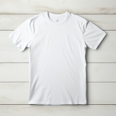 white T-shirt without inscriptions mockup