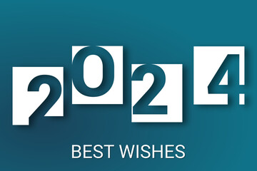 2024 - happy new year - best wishes 2024 background