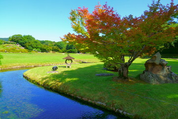 紅葉のある風景